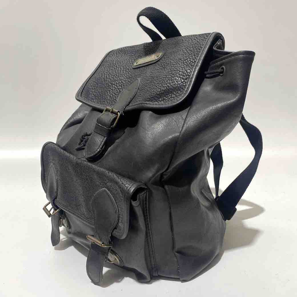 BACKPACK, Black Leather Monsac